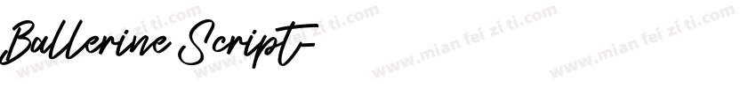 Ballerine Script字体转换